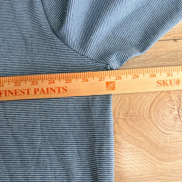 Vineyard Vines 1/4 Zip Pullover Sweater Whale Logo Mens 2XL Blue Striped read - Picture 6 of 7